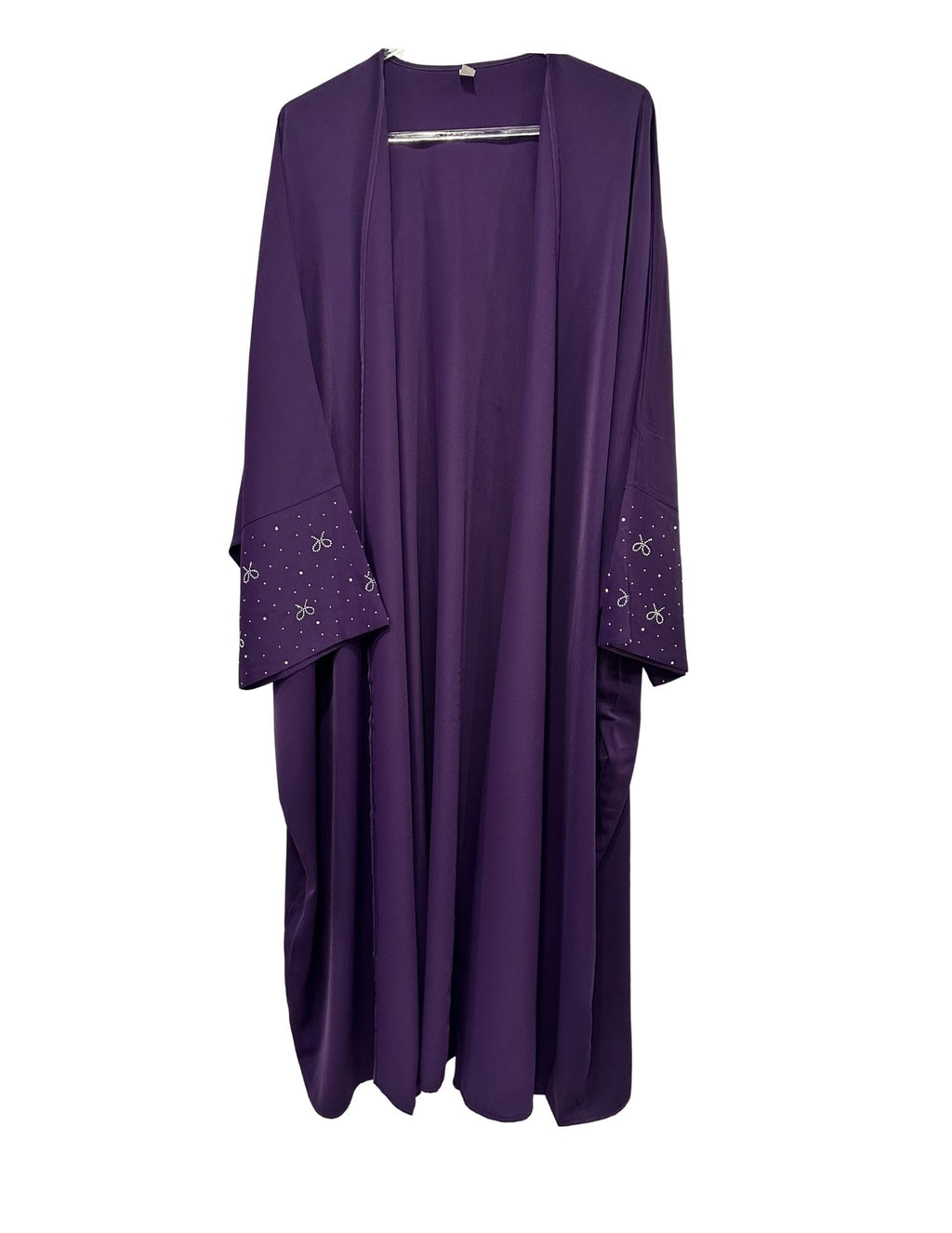 Purple Bead Work Abaya