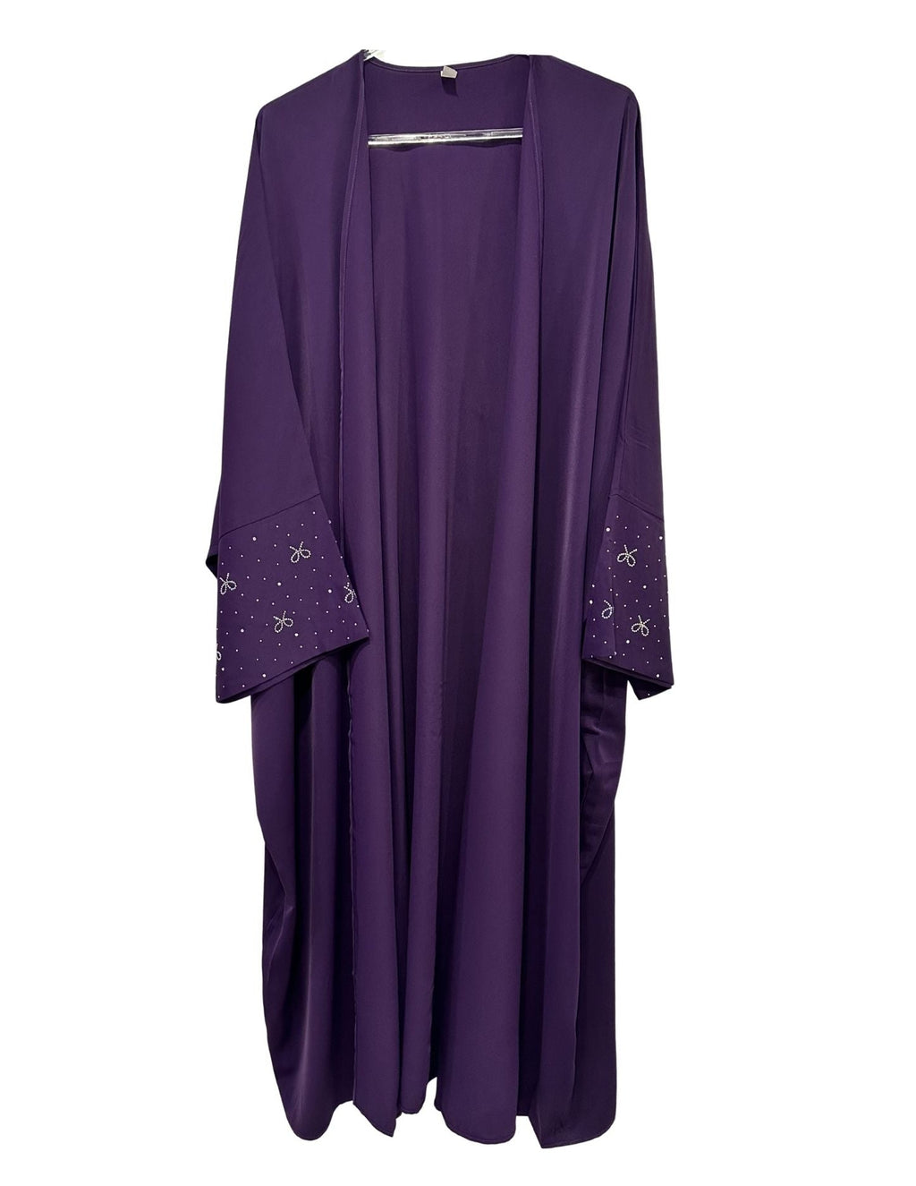 Purple Bead Work Abaya