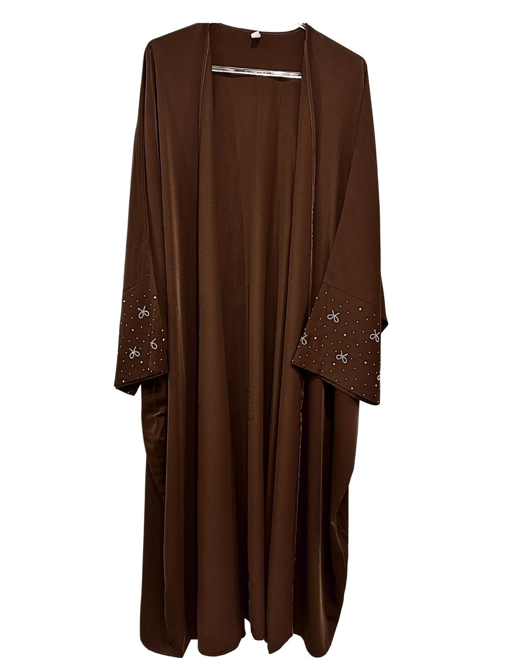 Brown Bead Work Abaya