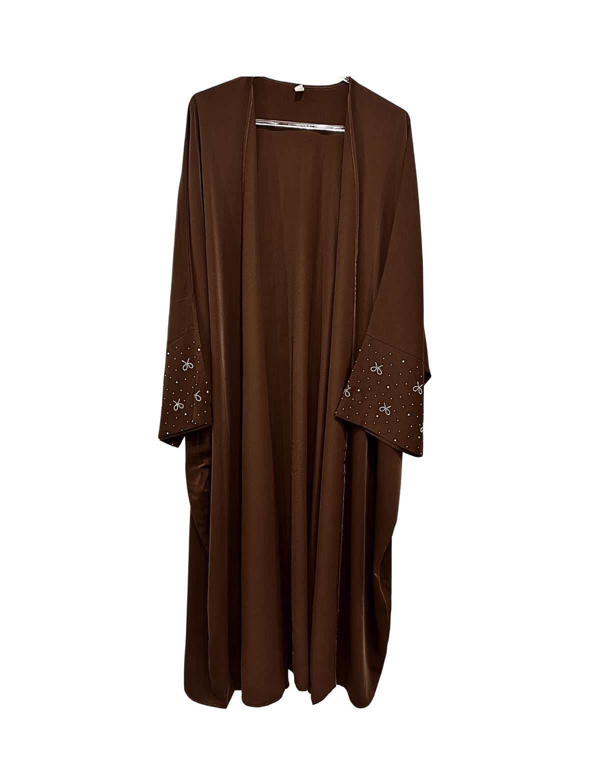 Brown Bead Work Abaya