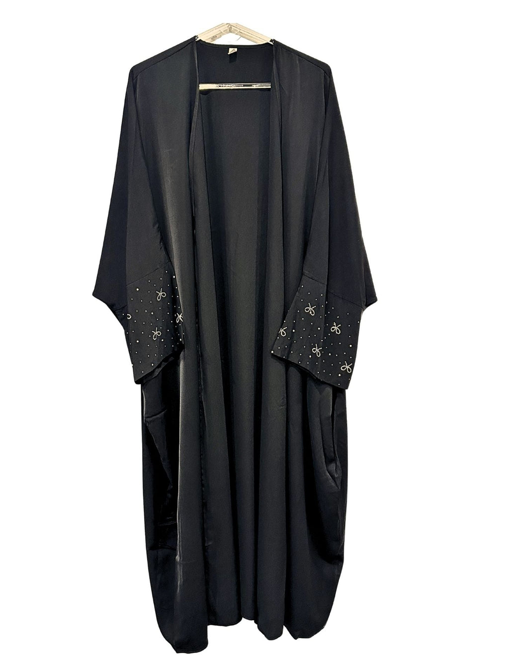 Black Bead Work Abaya