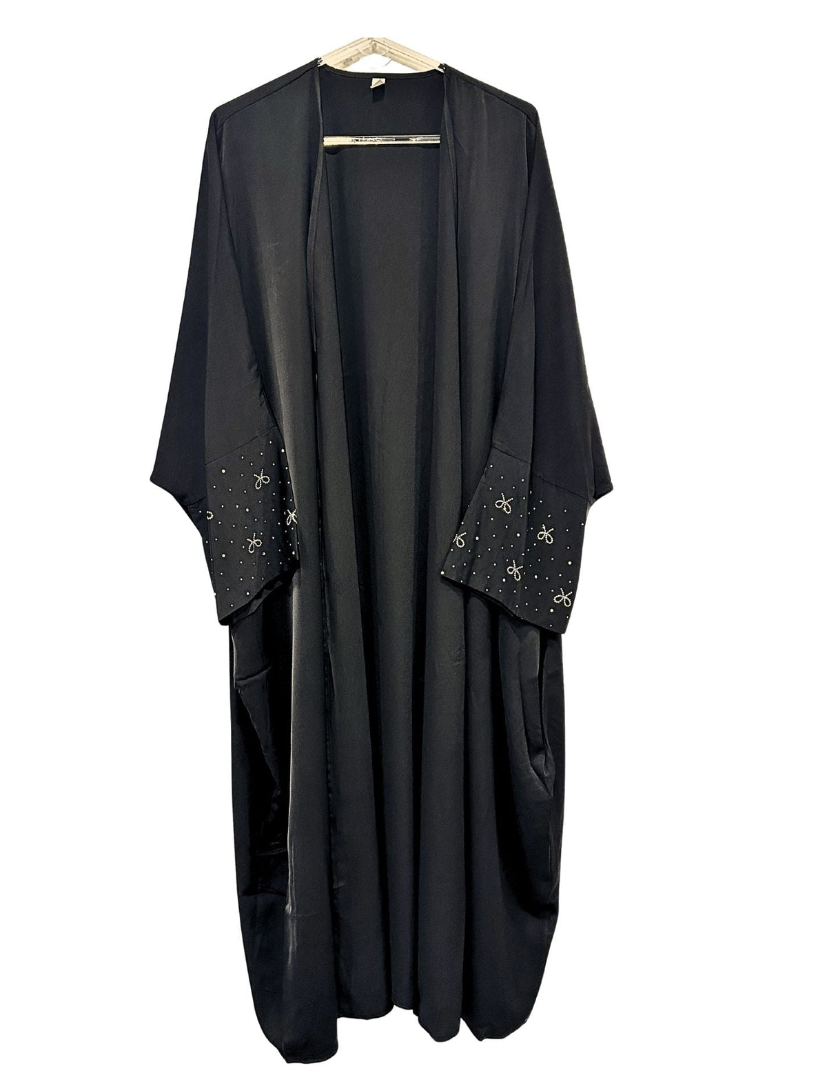 Black Bead Work Abaya