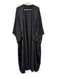 Black Bead Work Abaya