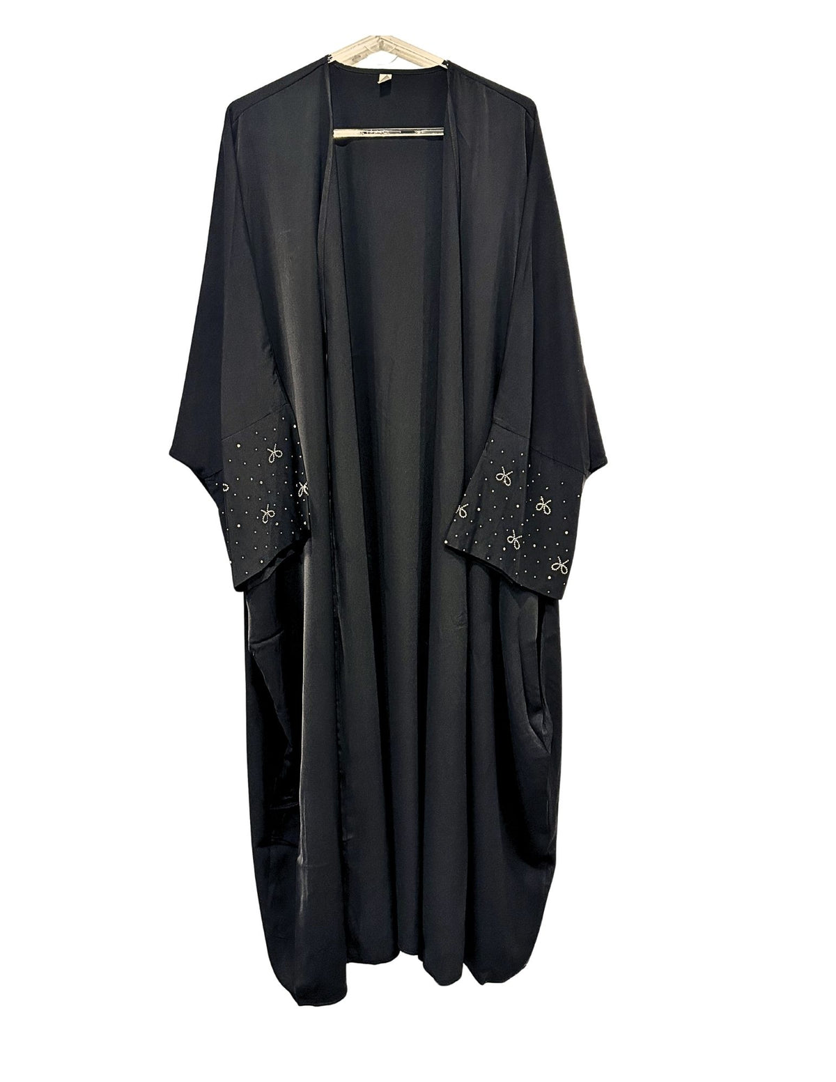 Black Bead Work Abaya