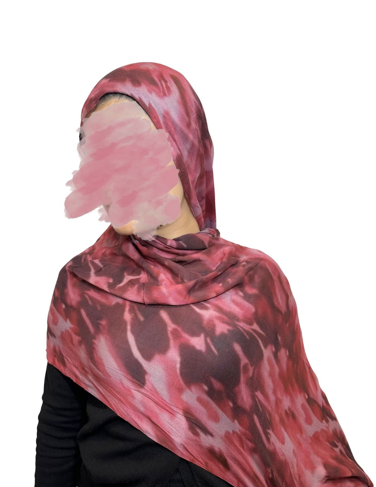 Pink Wave- Modal Hijab