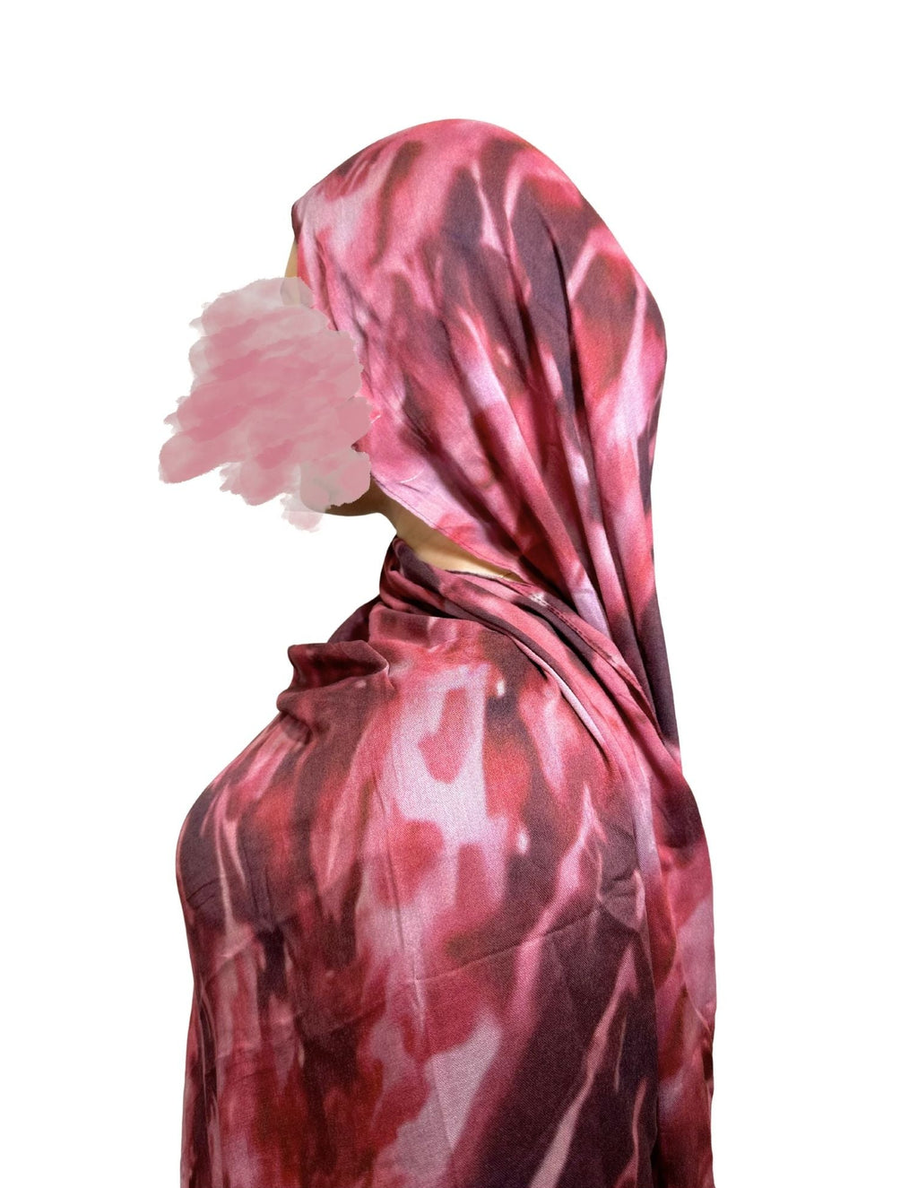 Pink Wave- Modal Hijab