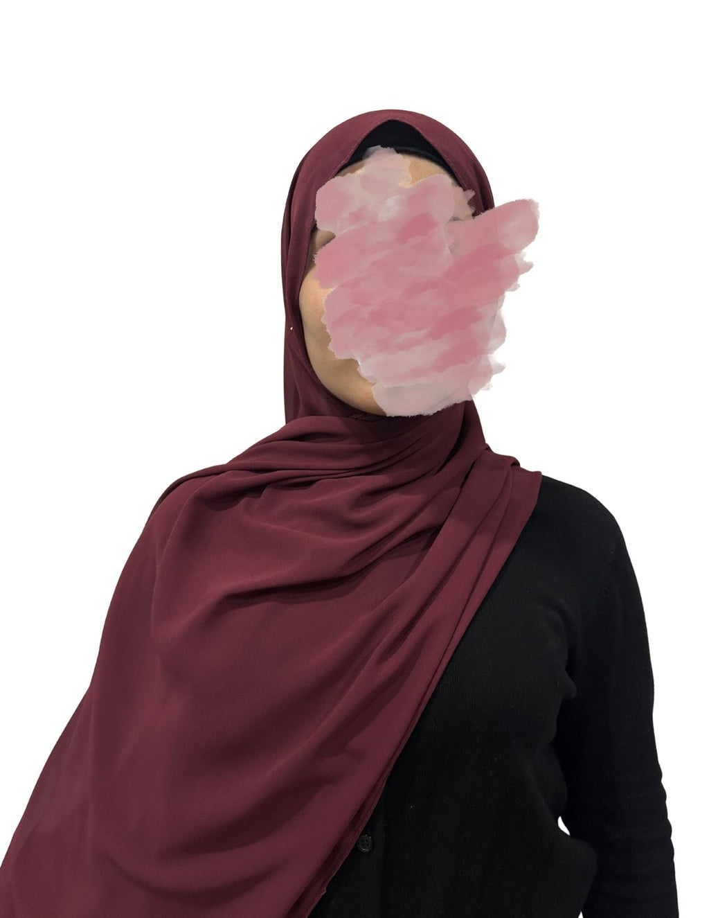 Hibiscus-Chiffon Hijab