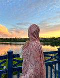 Pink Croc Pattern - Modal Hijab