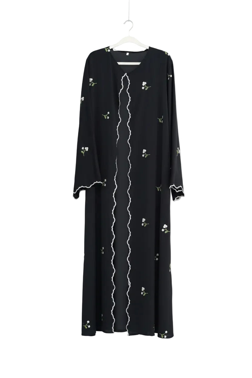 Floral Embroidery Abaya