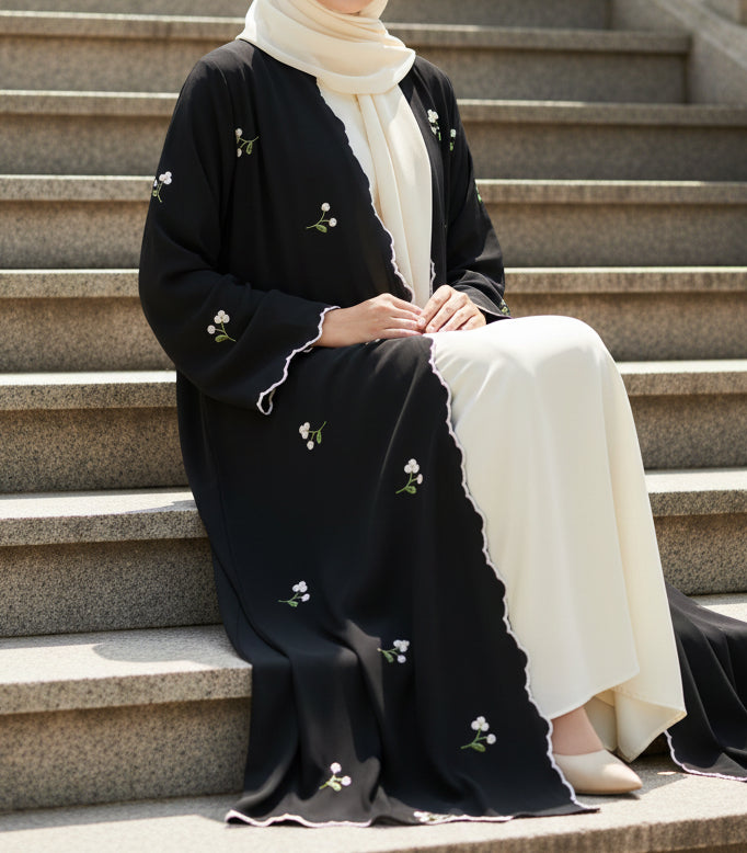 Floral Embroidery Abaya